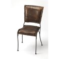 thumbnail image 1 of Beaumont Lane Chaise de Salle à Manger en Cuir Brun Foncé, 1 of 1