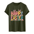 thumbnail image 4 of Plebaso T-Shirts de Pâques pour Hommes à Manches Courtes, Col Rond, T-Shirt Graphique, Hauts Imprimés, T-Shirts Décontractés d'Été pour Hommes, 4 of 6