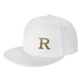thumbnail image 1 of ZICANCN Alphabet R Pattern Baseball Caps, Trucker Hats for Men And Women, Adjustable Breathable Flat Caps, White, 1 of 6