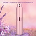 thumbnail image 3 of 8ml Portable Mini Aluminium Verre Parfum Bouteille Parfum Atomiseur Voyage Cosmétique Outil Rose, 3 of 10
