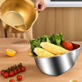 thumbnail image 2 of Rice Washer Strainer Bowl Stainless Steel Rice Washing Bowl Rice Colander Fruit and Vegetable Strainer Kitchen Tool A, 2 of 9