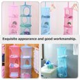thumbnail image 2 of SKISUNO 1Pcs Reusable Hanging Storage Mesh Bags Sky Blue Collapsible For Field Camping University Dormitory, 2 of 8