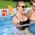 thumbnail image 4 of Pool Drink Holder, Sturdy Handle Lightweight Strong Load Bearing Poolside Cup Holder Round Shape  for Drinks, 4 of 8