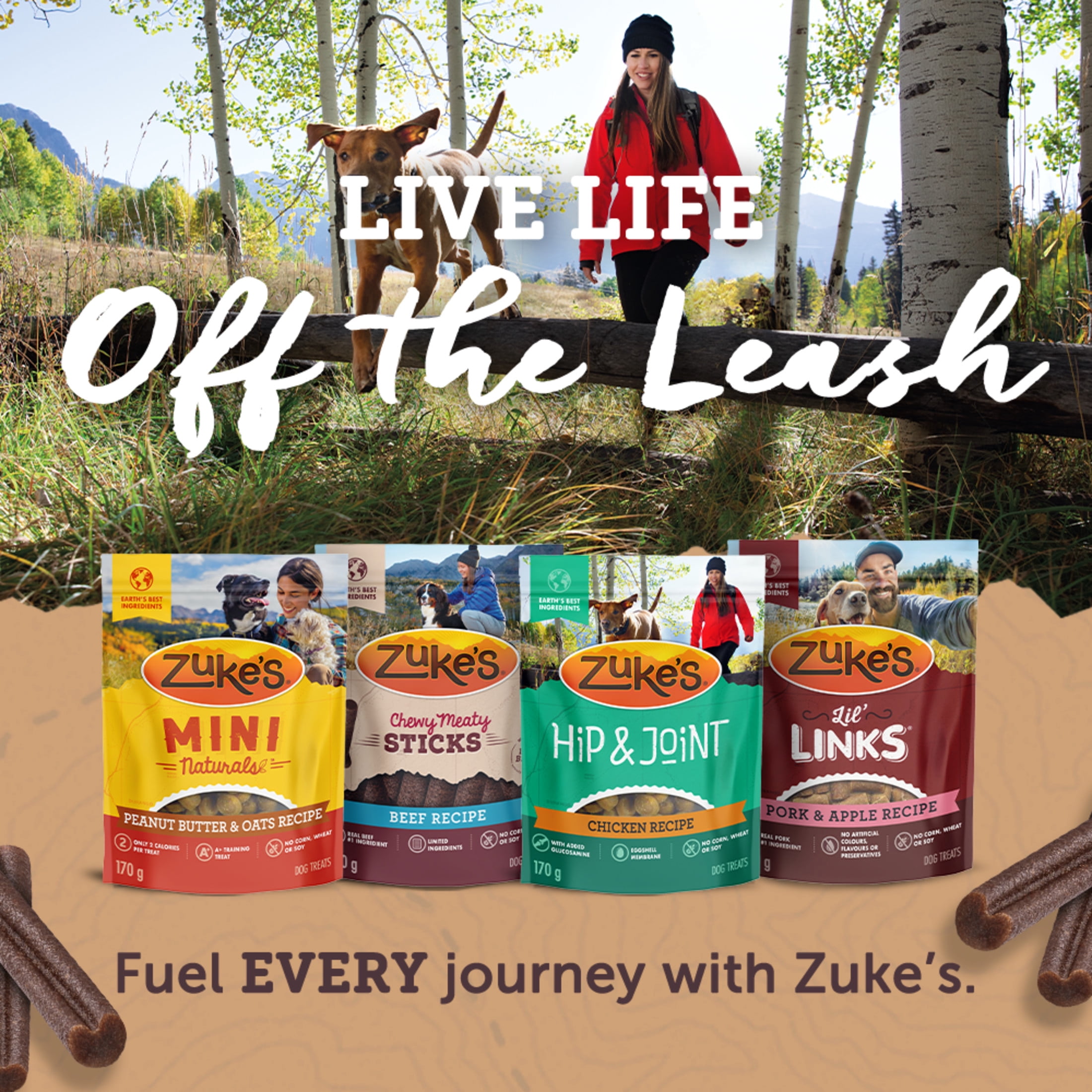 Zuke's Savoury Chews Grass-Fed beef Recipe, Dog Treats, 303 g