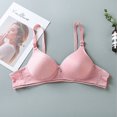 thumbnail image 1 of CHUANK Bras Easter Clearance Summer Fall Woman‘s Printing Gathered Together Daily Bra Underwear No Rims Blue, 1 of 6