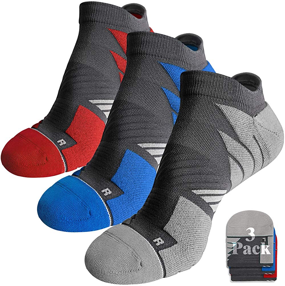 Chaussettes de Course Invisibles Athlétiques Anti-Ampoules Évacuant l'Humidité Coolmax, Sans Couture Anti-Odeur
