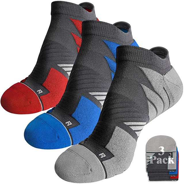 Chaussettes de Course Athlétiques Invisibles Anti-Ampoules Évacuant l'Humidité Coolmax, Sans Coutures Anti-Odeur