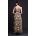 thumbnail image 2 of Bimba Robe Longue Maxi d'Été Imprimée à Col en V pour Femme, Tenue de Villégiature de Vacances - Petit, 2 of 4