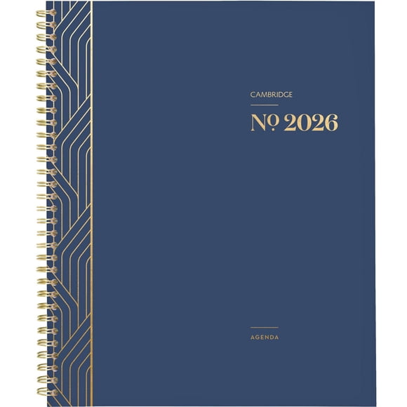 2026 Cambridge Workstyle Classic Navy Large Weekly Planner