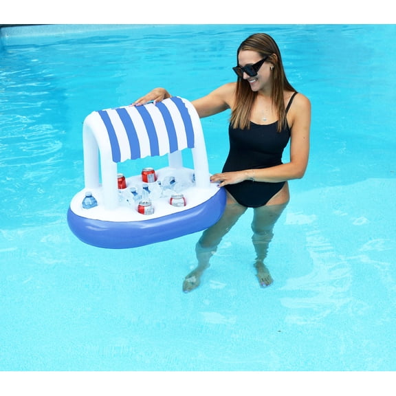 Glacière flottante Bluescape avec auvent (75 cm x 54 cm x 58 cm)