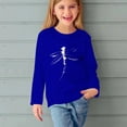 thumbnail image 5 of T-shirts à Manches Longues pour Filles, Col Rond, en Coton, Imprimé Libellule, T-Shirts Décontractés d'Automne et de Printemps, T-Shirts Graphiques Basiques pour Enfants (4 Ans, Bleu), 5 of 5