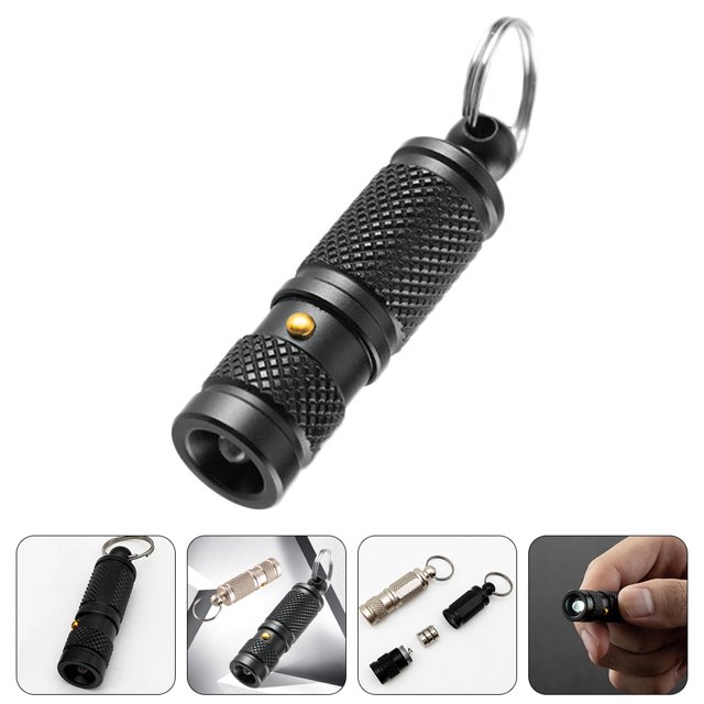 1 Pce Lampe de Poche LED Extérieure en Alliage d'Aluminium Porte-Clés pour Amis