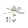 thumbnail image 2 of Socket Fan Light with Remote: 18'' Small Ceiling Fans with Led Bulb, 3-Speed Wind Control 1000K- 3500K, Easy Install Screw in E27 Base for Bedroom Living Room Kitchen Garage, 2 of 7