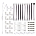 thumbnail image 1 of Product Category LED Light - Connector Kit Strip 8 for 5050 LED 4Pin Fittings Includes 10mm Strip Compatible Lighting Accessories 75PCS, 1 of 6