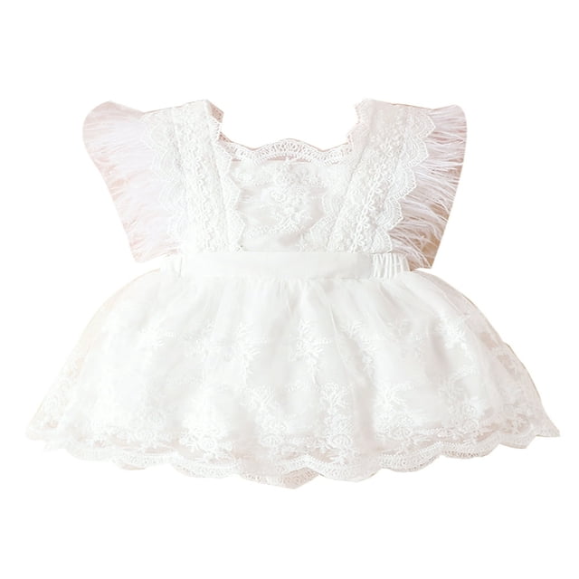 Robe en Dentelle Florale Sans Manches pour Bébé Fille, Princesse, Robe d'Été en Tulle pour Nourrisson