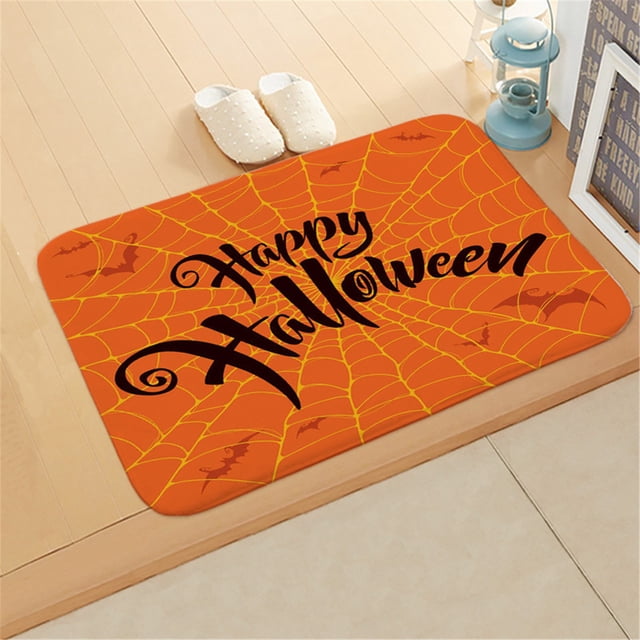 TIMIFIS Halloween Decorations Welcome Mats Outdoor Halloween Letters Home Door Mat Absorbent Mat Living Room Kitchen Floor Mat