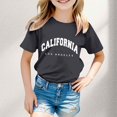 thumbnail image 2 of WEAIXIMIUNG Camisoles à Soutien-Gorge Intégré pour Femmes Garçon et Fille Mode Décontractée Imprimé Col Rond Ample T-Shirt à Manches Courtes Haut 3-4 Ans, 2 of 4