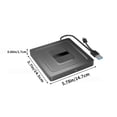 thumbnail image 3 of External Optical Drive,USB 3.0 & Type-C DVD Drive,Portable CD/DVD Burner,Plug and Play,5Gbps Transmission,Compatible with Laptop/Desktop,Supports Multiple Systems,Silent Reading,Data Cable Storage, 3 of 9