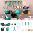 thumbnail image 2 of Dmlowu Play Kitchen Accessories, Kitchen Toddler Toys with Pots & Pans Set, Utensils Cookware, Preschool Learning Education Play Food Sets for Kids Kitchen Set, 2 of 8