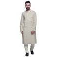 thumbnail image 2 of Atasi Kurta Imprimé pour Hommes Col Mandarin Popeline de Coton Kurta Chemise Décontractée, 2 of 7