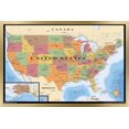 thumbnail image 1 of Map - USA Wall Poster, 22.375" x 34" Framed, 1 of 4