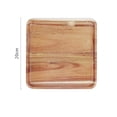 thumbnail image 3 of Oleegame 2PC Placemat Wood Serving Tray Durable Dishwasher Rectangular Party Plates Household Tableware, 3 of 9