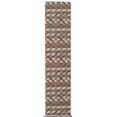 thumbnail image 1 of ECARPETGALLERY Bellisima Dark Brown Kitchen Mat, Runner 2'2" x 26'0", 1 of 9