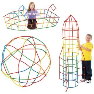 Kids Diy Interlocking Construction Jeu de jouets Construction de blocs Sticks Enfants DIY Ensemble de jouets pour la construction d'immeubles d'interconnexion Apprentissage précoce Blocs de construction en génie plastique