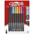 thumbnail image 1 of Sharpie Felt Tip Pens, Fine Point (0.4 mm), Assorted Colours, 8 Count, 1 of 5
