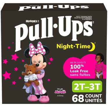 Pull-Ups Night Time Training Pants, Giga Pack, Size: 2T-6T