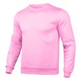 thumbnail image 1 of Ediodpoh Chandail à Col Rond pour Homme, Coupe Ajustée, Automne, Décontracté, Uni, Haut, Couleur, Col Rond, Long, Veste, Automne, Poche, Manches Longues, Blouse pour Homme, Chandail à Col Rond, Rose, TG, 1 of 3