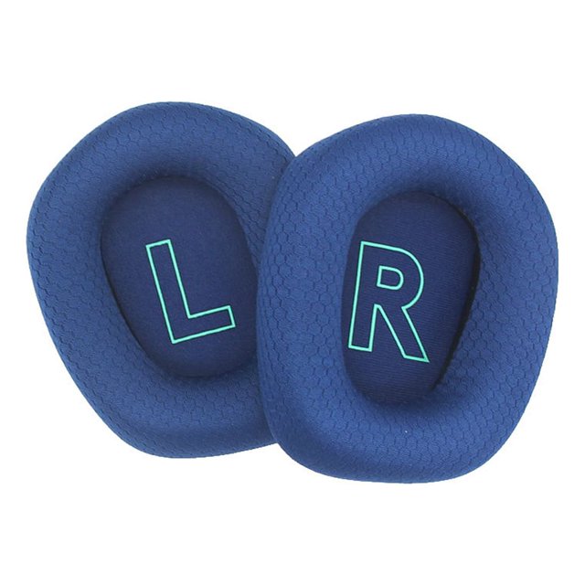 transemion Coussinets d'Oreille Écouteurs Coussin Protection Auditive Maille Respirante Housse à Réduction de Bruit Remplacement pour Écouteurs Logitech G733 Bleu