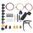 thumbnail image 3 of Guitar Strings Accessory Kit, Kit de Remplacement de Cordes de Guitare ABS Plastique Anti Rouille Cordes de Guitare Accessoire pour Guitare Folk pour Ukulélé pour Guitare Acoustique, 3 of 8