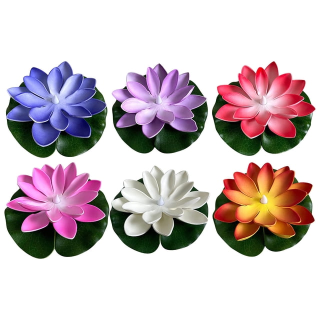 Led Floating Water Lamp, Solar Powered Pool Light, Garden Pond Decor, 6-pack, Warm White,for Daybed,YISHFHP,Multicolor