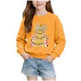 thumbnail image 2 of Cowsor Chandails pour Filles Enfants Mignon Graphique Col Rond Chandail à Enfiler Hauts Noël Manches Longues Chemises de Fête, 2 of 6