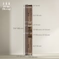 thumbnail image 3 of HOMCOM 73" Tall Bathroom Cabinet Narrow Bathroom Storage Cabinet, Brown, 3 of 10