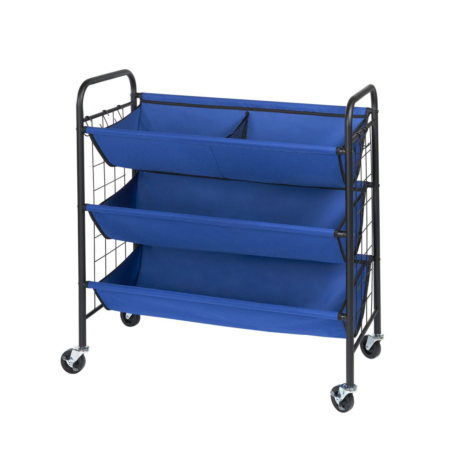 Organisateur de rangement de garage à 3 niveaux avec roulettes