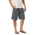 thumbnail image 4 of INSPIRE CHIC Men's Solid Board Shorts Quick Dry Swim Trunks with Elastic Waist & Drawstring 36 Gray, 4 of 7