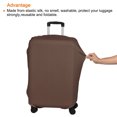 thumbnail image 3 of Unique Bargains Elastic Silk Travel Luggage Cover, Washable Protective Suitcase Protector Bag Brown for 20 Inch Wheeled Suitcase, 3 of 5