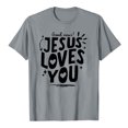 thumbnail image 1 of T-Shirt Tendance pour Femmes, Décontracté, Imprimé, Col Rond, Manches Courtes, pour le Quotidien, Hauts Tendance pour Femmes, 1 of 3