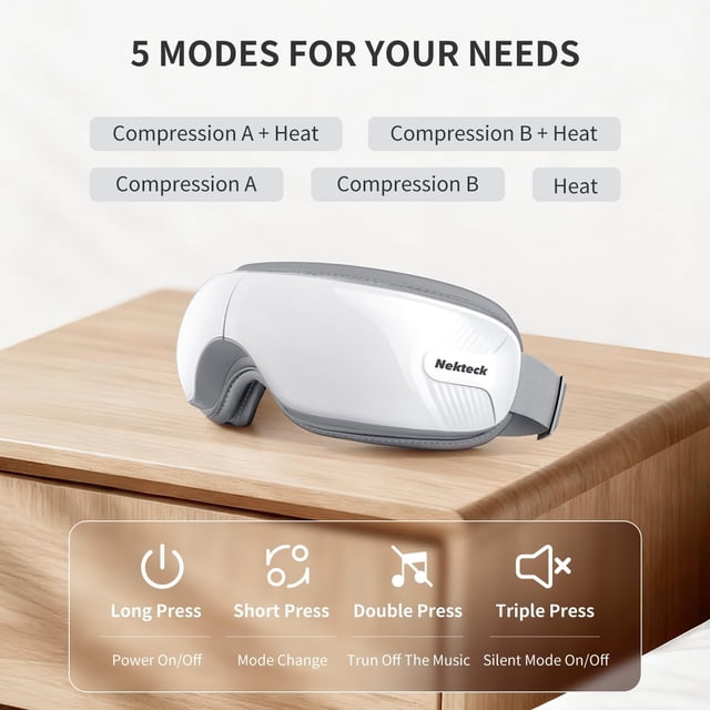 Medcursor Eye Massager – Soothing Relief for Tired, Strained Eyes, Father Days Gift, Birethday Christmas Holiday Gifts for Women Men