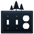 thumbnail image 1 of Village Wrought Iron ESSO-20 Double Interrupteur et Couvercle de Sortie Simple - Pins, 1 of 2