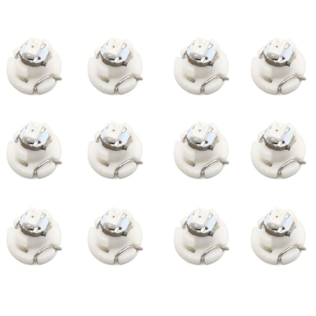 Unique Bargains 12pcs 12V T3 1206-SMD Green LED Auto Car Interior Dashboard Panel Light Bulb