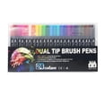 thumbnail image 2 of EGNMCR Double Line Pen Color Hand Account Pen Dream Metal Pen Hand-painted 24 Color Highlighter Marker Pen 3ml Water Color Pen, 2 of 9