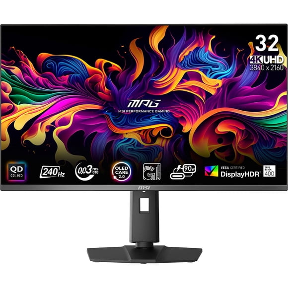 MSI MPG 321URX QD-OLED 32 Pouces Classe 4K UHD Moniteur de Jeu OLED - 16:9 - Noir (mpg321urxqdoled)