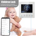 thumbnail image 4 of Tuya Smart WiFi Wall-Mounted Thermostat with Programmable Remote Control, NTC Sensor, LCD Display, Touch Buttons, Electric Floor Heating, Digital Thermostat, Home Room Temperature Controller, 4 of 8