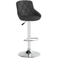 thumbnail image 4 of BestOffice Counter Height Bar Stools Set of 2, Swivel Adjustable PU Leather Bar Chairs with Back for Kitchen Island, Dining & Counter, Black, 4 of 9
