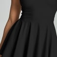 thumbnail image 5 of FRSASU Robe de Tennis pour Femmes Été Robe Sans Coutures Haut Sans Manches et Jupe-Short avec Short Intégré Noir m(m), 5 of 5