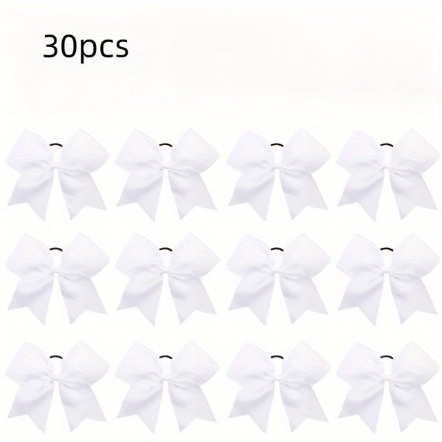 LNGOOR 30 Pcs Élastiques Mignons pour Cheveux - Porte-Queue de Cheval Sans Dommage pour Femmes et Filles Polyester