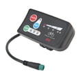thumbnail image 2 of Compteur d'Affichage pour Vélo Électrique, Panneau de Contrôle d'Affichage LED en Plastique pour Vélo Performance Finement Réglée, 2 of 7